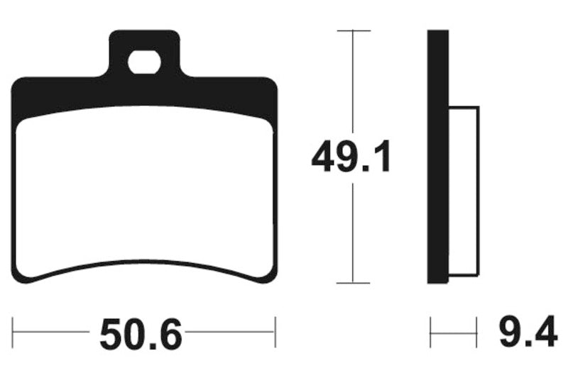 Tecnium Maxi -skootteri sintrattu metallijarrutyynyt - MSS247 1023195