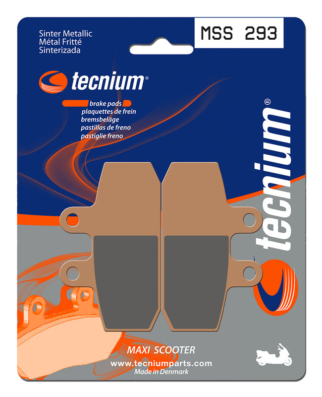 Tecnium Maxi Scooter Sintered Metal Brake Pads - MSS293 1023207