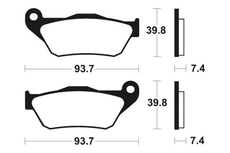 Tecnium Maxi -skootteri sintrattu metallijarrutyynyt - MSS337 1023216