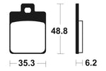 Tecnium maxi -skootteri sintrattu metallijarrutyynyt - MSS368 1023220