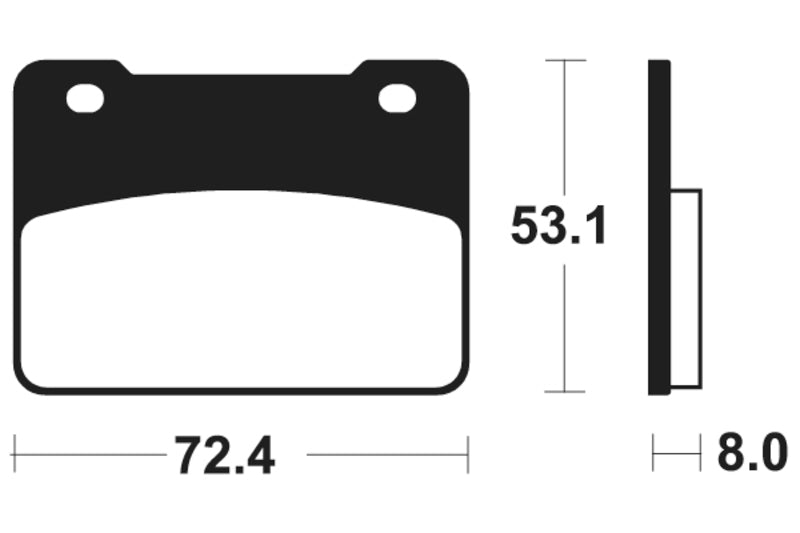 Tecnium Maxi -skootteri sintrattu metallijarrutyynyt - MSS393 1023225