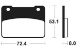 Tecnium Maxi -skootteri sintrattu metallijarrutyynyt - MSS393 1023225