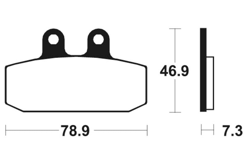 Tecnium maxi -skootteri sintrattu metallijarrutyynyt - MSS88 1023228