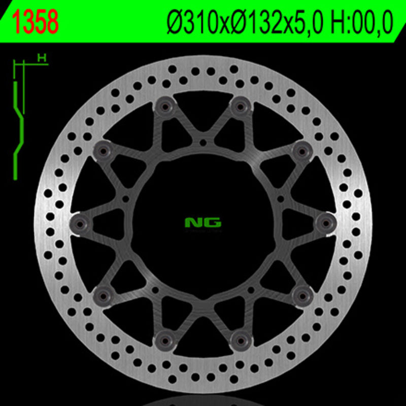 Ng brake disc round 1358