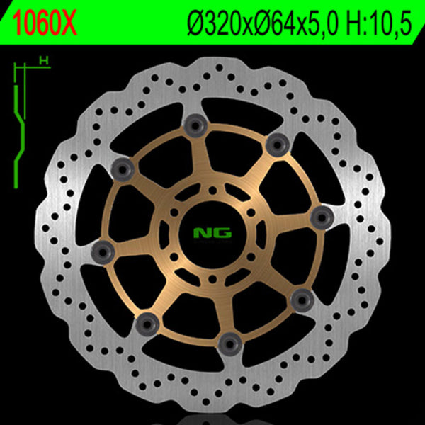 NG BRAKE DISC WAVE 1060X 