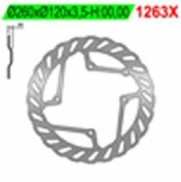 NG BRAKE DISC WAVE 1263X 