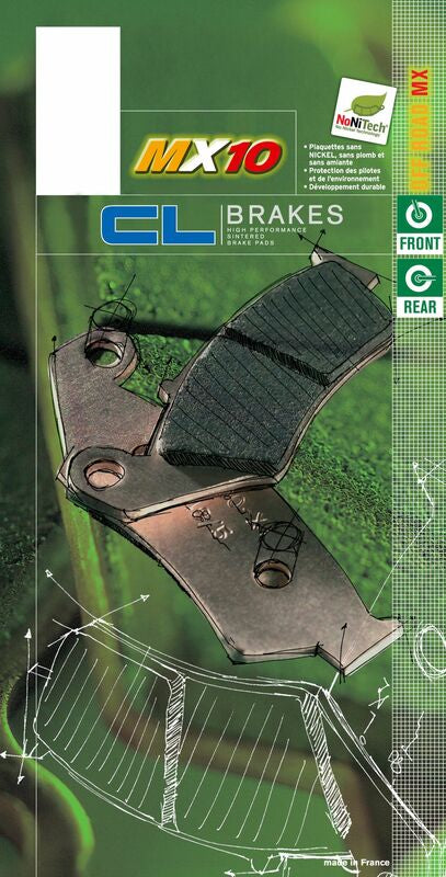 CL BRAKES Off-Road Sintered Metal Brake pads - 1078MX10 1078MX10 