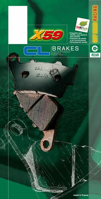 CL BRAKES Off-Road Sinteröity metallijarrupalat - 1171X59 1171X59 