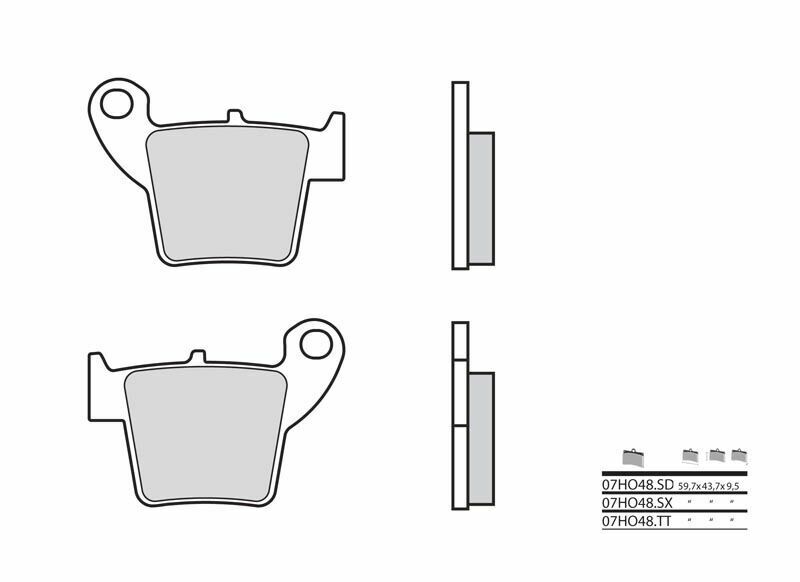 BREMBO Off-Road Sintered Metal Brake pads - 07HO48SD 07HO48SD