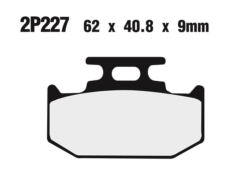 NISSIN Street / Off-Road Sintered Metal Brake pads - 2P-227ST 2P-227ST 