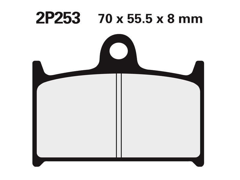 NISSIN Street /Off-Road Sinteröity metallijarrupalat - 2P-253ST 2P-253ST 