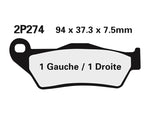 NISSIN Katu /Maasto Sinteröity Metalli Jarrupalat - 2P-274ST-MX 2P-274ST-MX 