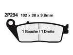 NISSIN Katu /Maasto Sinteröity Metalli Jarrupalat - 2P-281ST 2P-281ST 