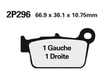 NISSIN Katu /Maasto Sinteröity Metalli Jarrupalat - 2P-296ST-MX 2P-296ST-MX 