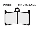 NISSIN Street /Off-Road Sintered Metal Brake pads - 2P-303ST 2P-303ST