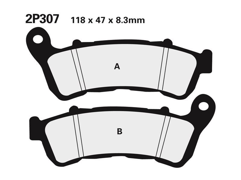 NISSIN Street /Off-Road Sintered Metal Brake pads - 2P-307ST 2P-307ST