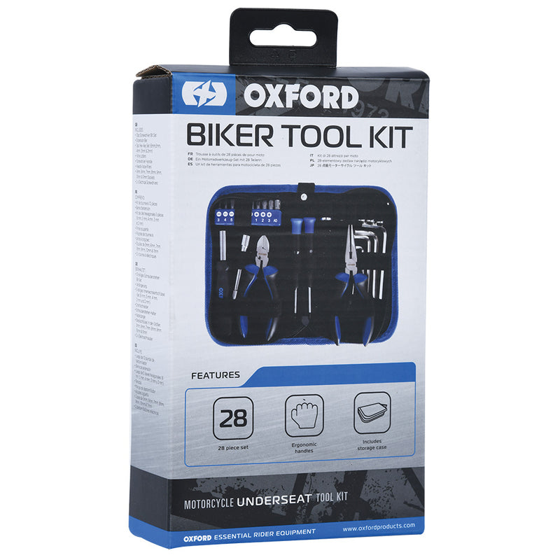 Oxford Biker -työkalupakki 28 kappaletta OX771