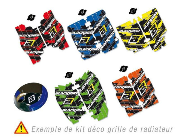 Blackbird Dream Graphic 3 Radiator Louver's decalkit - Red - Honda CRF250R - A105E