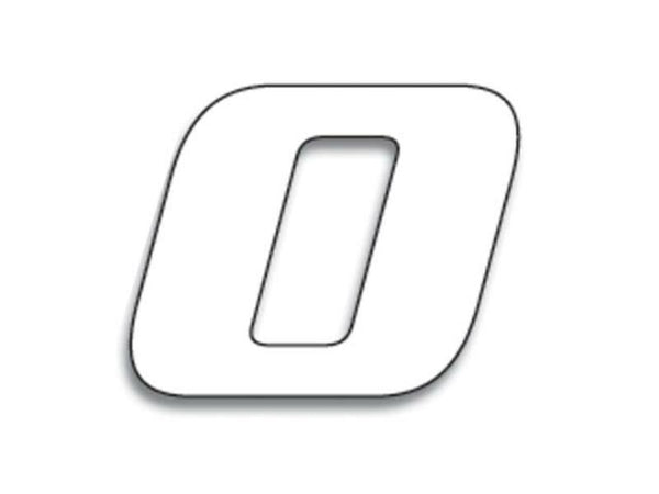 Blackbird Race -numero 0 20x25cm valkoinen 5049/10/0