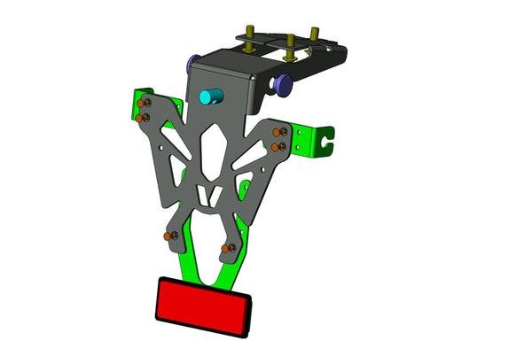 V PARTS Rekisterikilven pidike Musta Honda CB650F C8-SPH024 