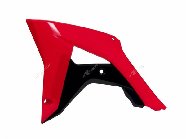 Racetech Radiator Covers Oem Color (2017) Red/Black Honda CRF450R R-CVCRFRSNR17