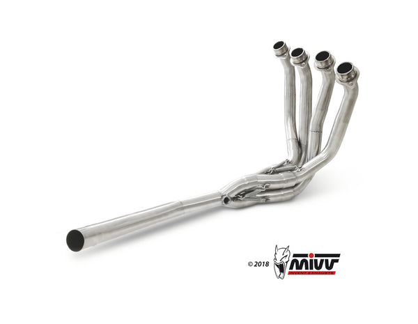 MIVV No-Catalyzer Pipe Stainless Steel Kawasaki Z900 K.045.C1 i rostfritt stål, designad för hög prestanda och optimerat avgassystem.