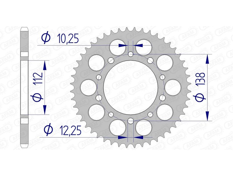 AFAM -alumiini Ultra -valo takaosa 11509 - 520