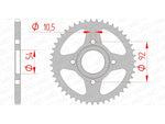 AFAM Steel Standard Rear Sprock 12112 - 420