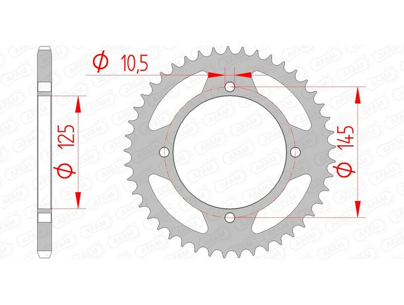 Afam Steel Standard Takkarkka 12505 - 520