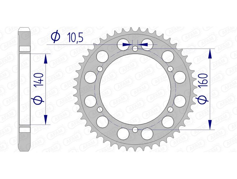 AFAM aluminum rear sprocket 17701530