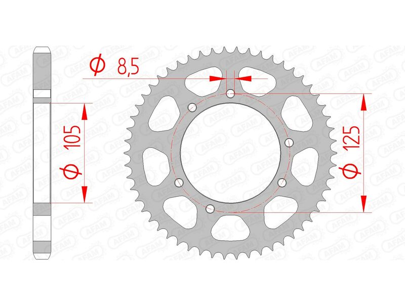 Afam Steel Standard Takkarkka 47200 - 428