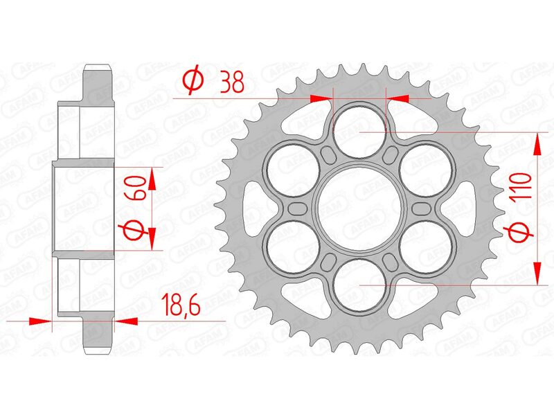 AFAM Steel Standard Takkarkka 50900 - 530