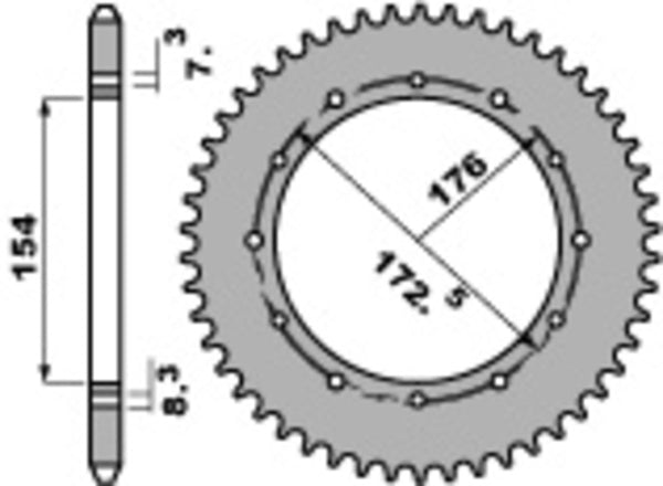 PBR Ultra -valon alumiini -takaluuske 2S - 520 2S 47 L