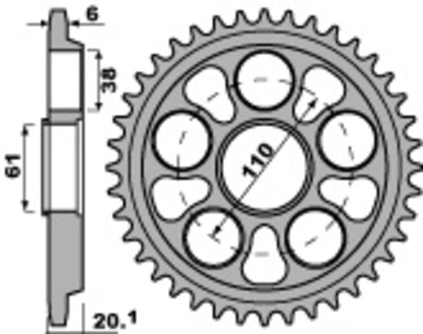 PBR Ultra -valon alumiini Kova anodisoitu takakäsi 4420 - 520 4420 41 LD