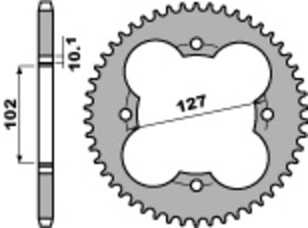 PBR -standardi C45 Steel -takarakko 4480 - 520 4480 37 C45