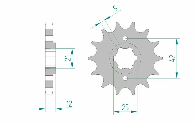 AFAM Steel Standard Front Strock 21501 - 530