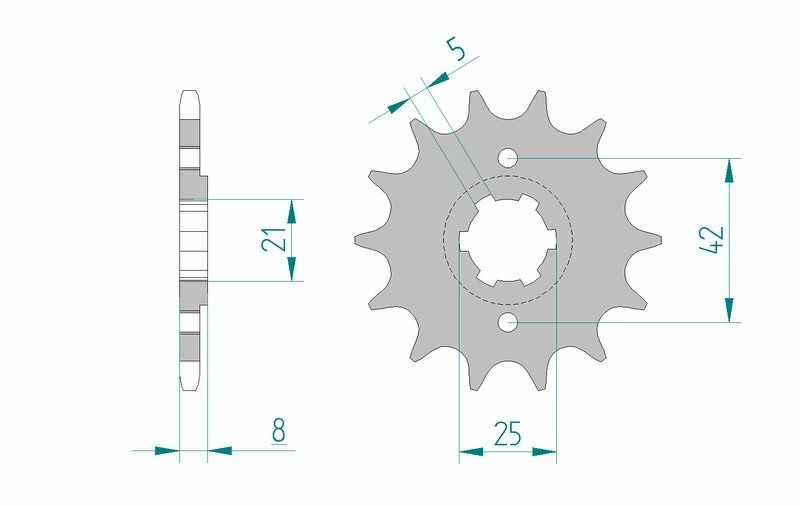 AFAM Terässtandardin eturatas 21502 - 520 