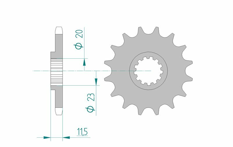 AFAM Steel Standard Front Stmack 22201 - 428