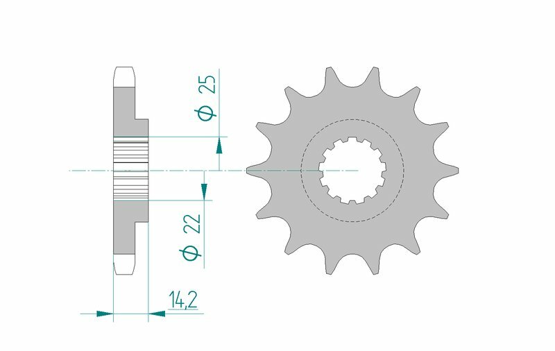 AFAM Steel Standard Front Sprock 22601 - 630