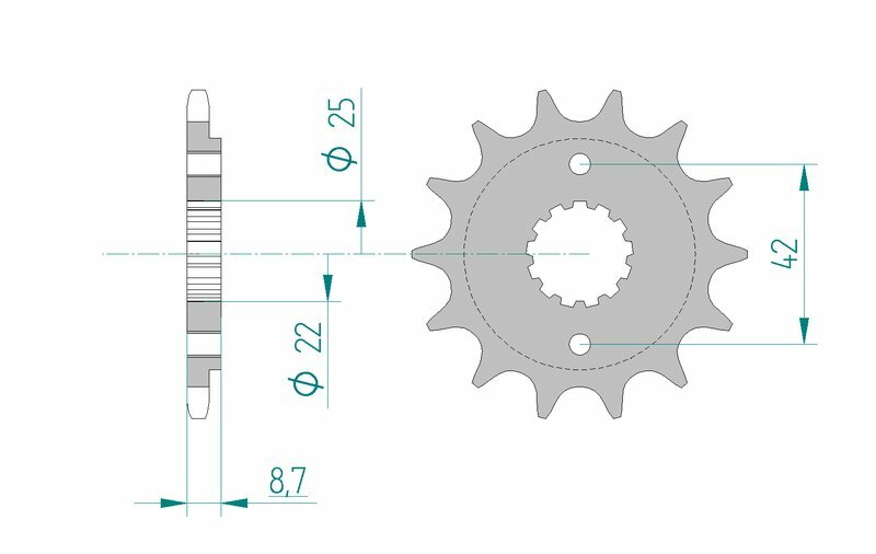 AFAM Steel Standard Front Strock 24501 - 520