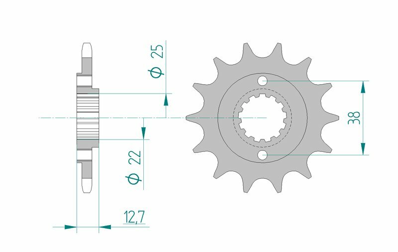 AFAM Steel Standard Front Spack 24505 - 520