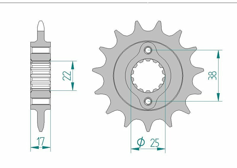 Afam Steel Standard Front Strock 52612 - 520