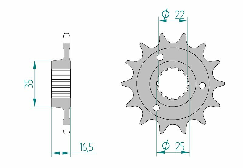 Afam Steel Standard Front Spack 52613 - 525