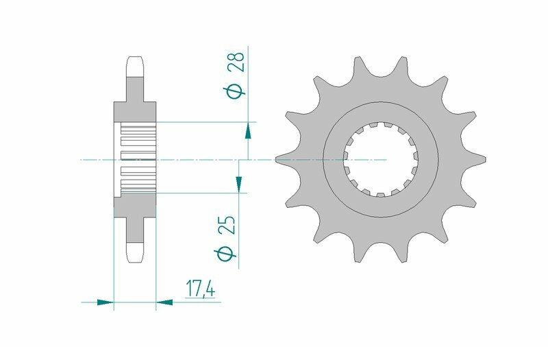 AFAM Steel Standard Front Spack 91800 - 525