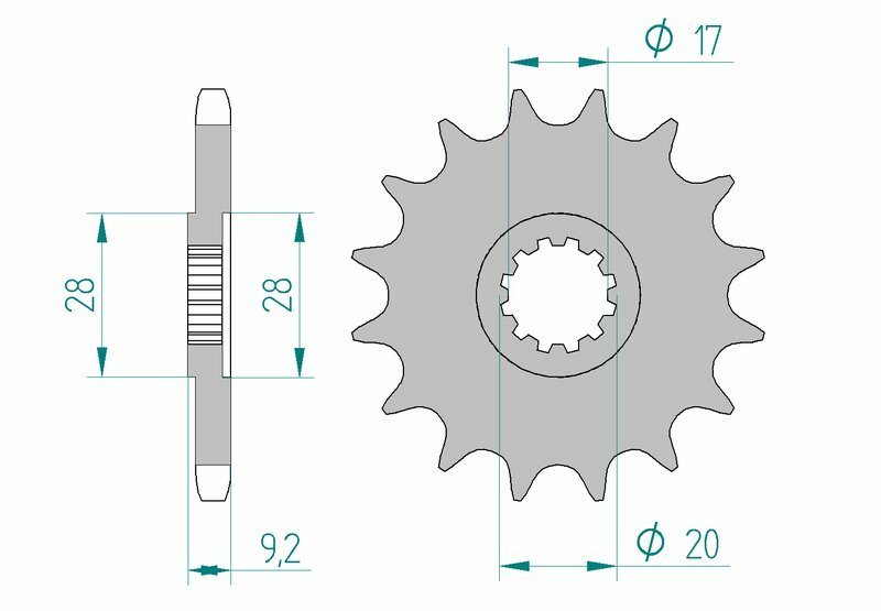 AFAM Steel Standard Front Spack 94121 - 428