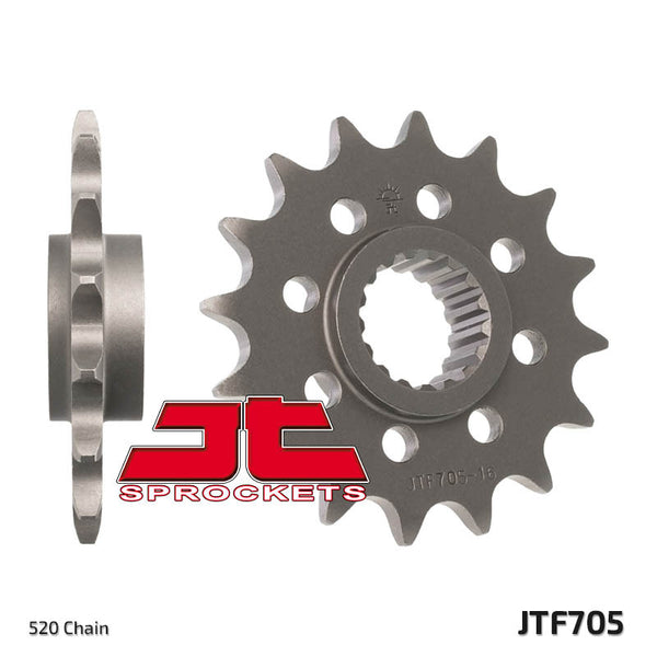 JT Sprockin Steel Standard Front Sprock 705 - 520 JTF705.16