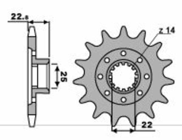 PBR Steel Standard Front Stmack 2252 - 520 2252 16 18NC