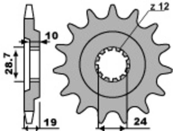PBR Steel Standard Front Stmack 532 - 530 532 17 18NC