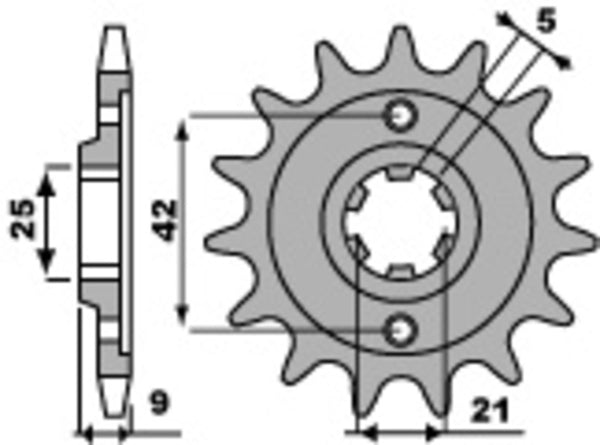 PBR Steel Standard Front Spack 576 - 428 576 19 18NC