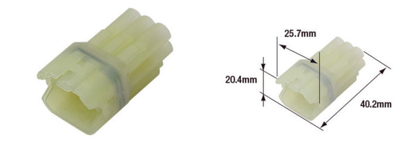 Tourmax-vedenpitävä naarasliitin 090 (FRSH) -6-napa-ETP-109